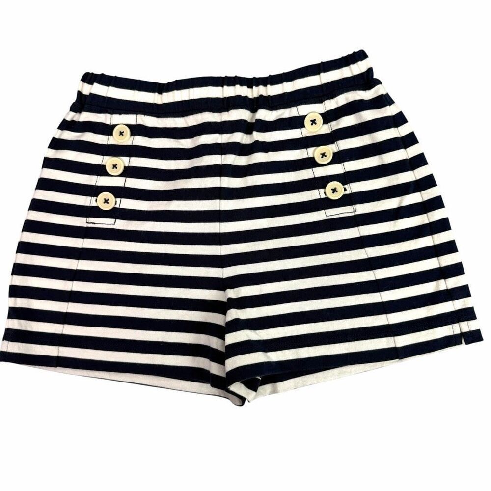 Crewcuts size 8 Nautical Shorts Navy White Cotton